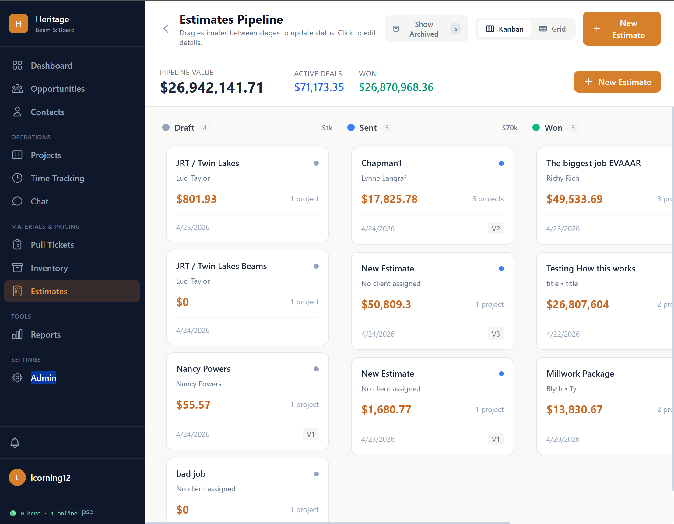 Detailed Estimates