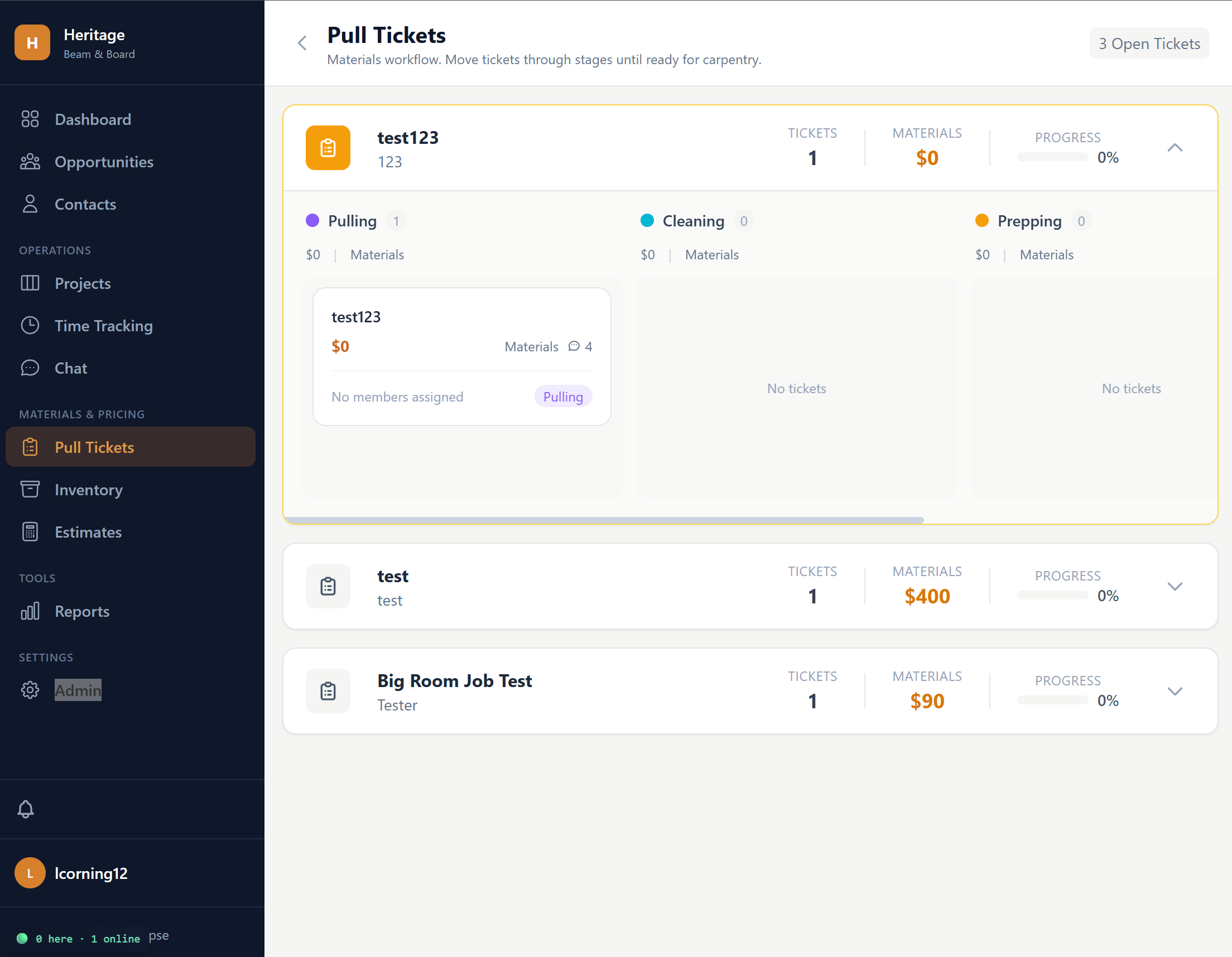 Pull Tickets Workflow